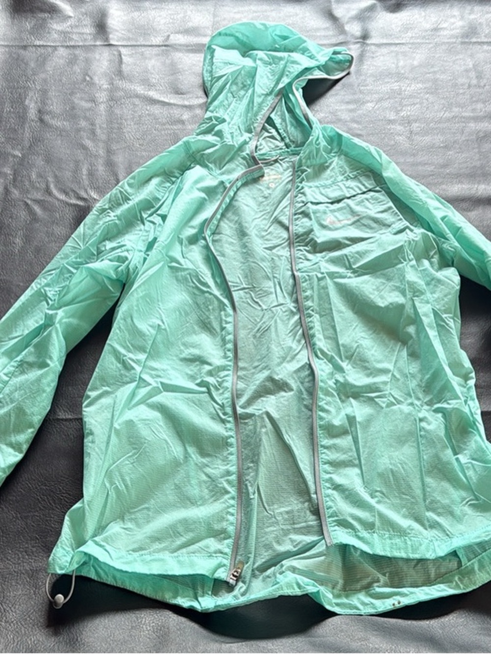 Nike Mint Green Lightweight Hooded Utility Jacket